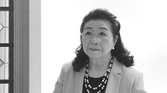 Screencap of interview with Motoko Ishii